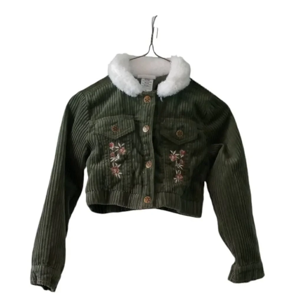 Daisy Fuentes corduroy crop jacket, girls